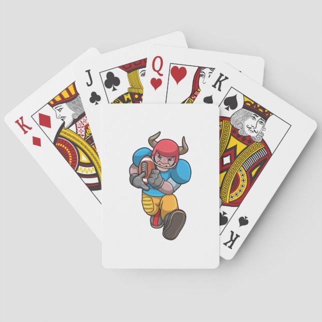 Jeu De Cartes Bull à Sports avec Football & Casque (dos)