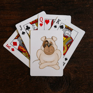 Jeu De Cartes Bulldog avec les grands yeux