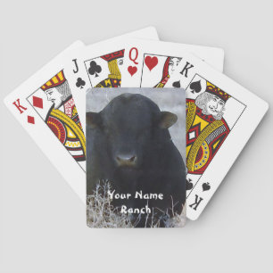 Jeu De Cartes Bulle noire dans les algues rouges - Votre nom Ran