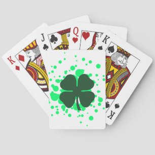 Jeu De Cartes bulles de trèfle à quatre feuilles