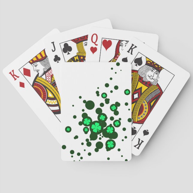 Jeu De Cartes Bulles shamrocks (dos)