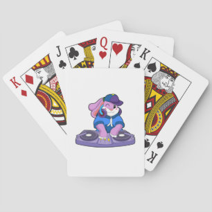 Jeu De Cartes Bunny comme musicien avec mixeur