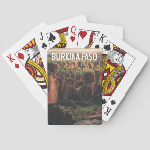 Jeu De Cartes Burkina Faso Illustration Voyage Art Vintage