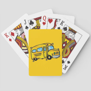 JEU DE CARTES BUS DE L'ÉCOLE GRAPHIQUE RETOUR ÉLÉMENTAIRE GRADES