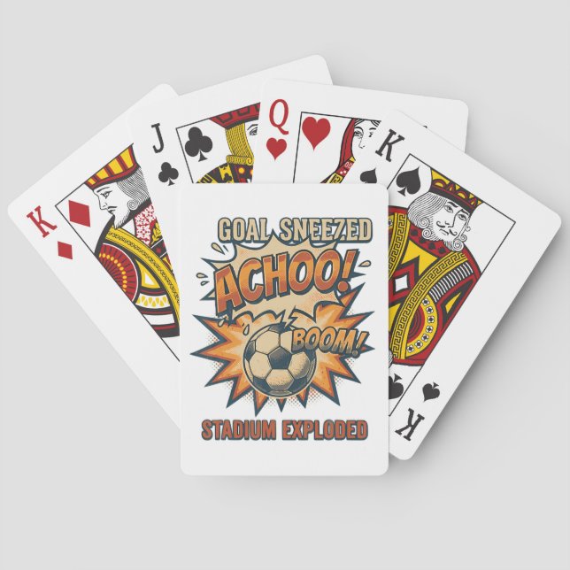 Jeu De Cartes But Éternué Stade Explosé (dos)