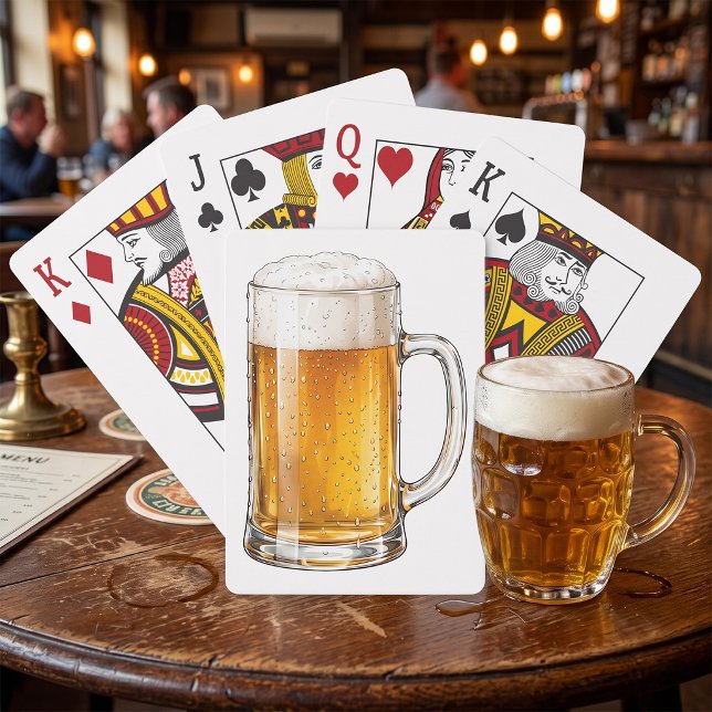 Jeu De Cartes Buveur de bière froide mousseuse (Créateur téléchargé)