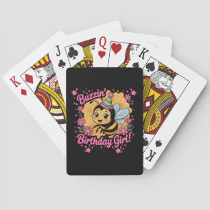 Jeu De Cartes Buzzin' Birthday Girl Bee Theme mignonne Bee Lover