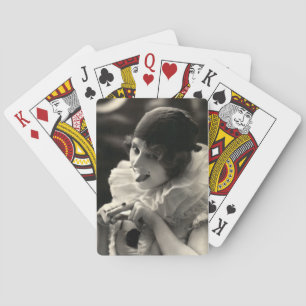 Jeu De Cartes C. 1910 Tante de femme jolie