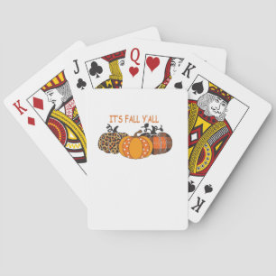 Jeu De Cartes C’est l’automne Y’all Citrouille Thanksgiving