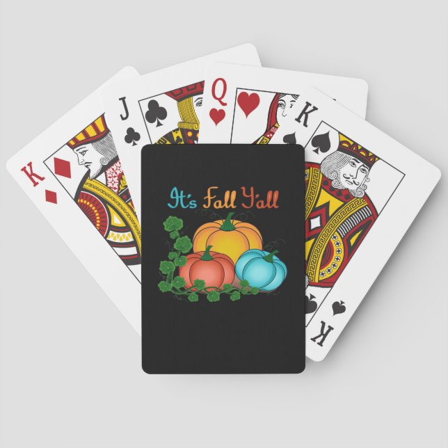 Jeu De Cartes C’est la Chute Y’all Citrouille Retro Graphisme (dos)
