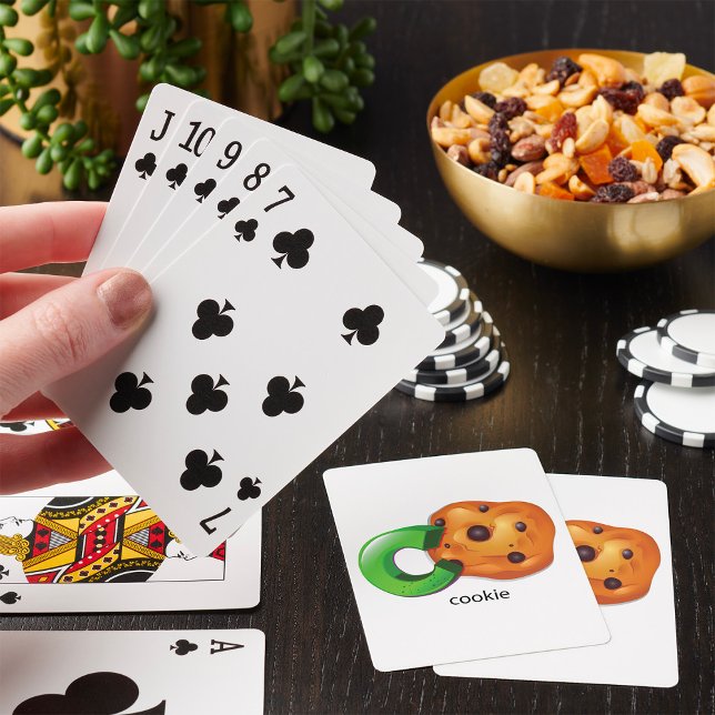 Jeu De Cartes C est pour Cookie Lettre de l'alphabet Chip Chocol (Créateur téléchargé)