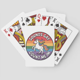 Jeu De Cartes Ça a l'air gay, comptez-moi LGBT drapeau arc-en-ci