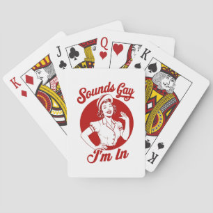 Jeu De Cartes Ça a l'air gay, je suis en cowgirl lesbienne vinta