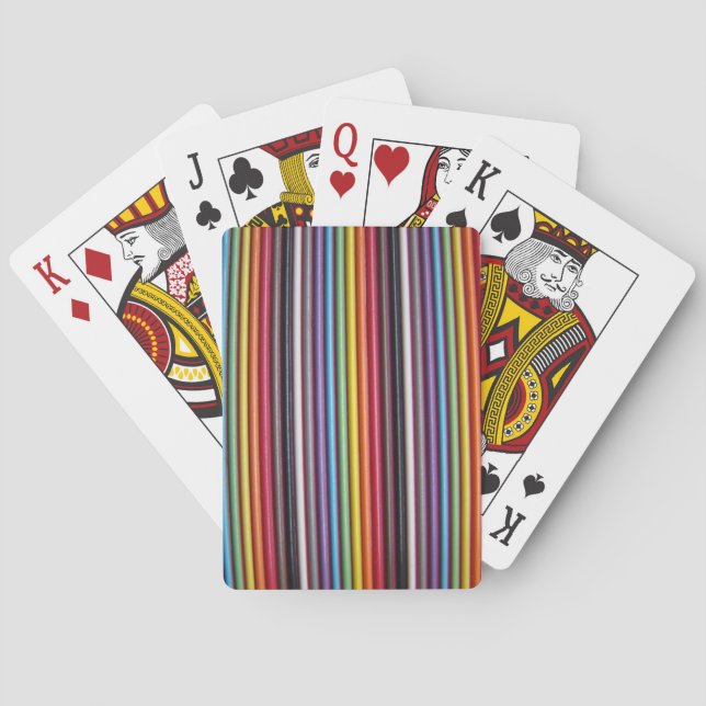 Jeu De Cartes Câble de ruban arc-en-ciel Texture des cartes de l (dos)