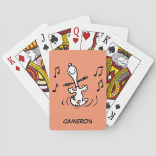 Jeu De Cartes cacahuètes   Snoopy Danser Jouer Des Cartes