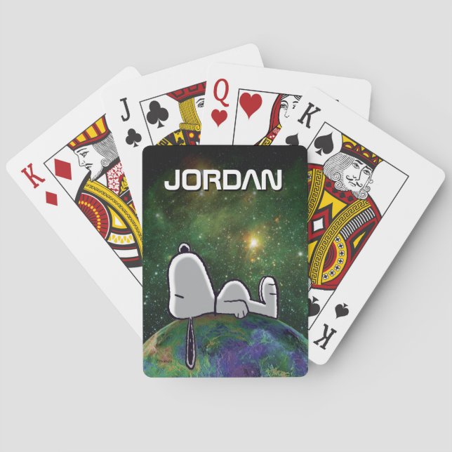 Jeu De Cartes cacahuètes | Snoopy Espacé Jouer Des Cartes (dos)