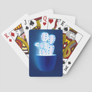 Jeu De Cartes Cactus bleu