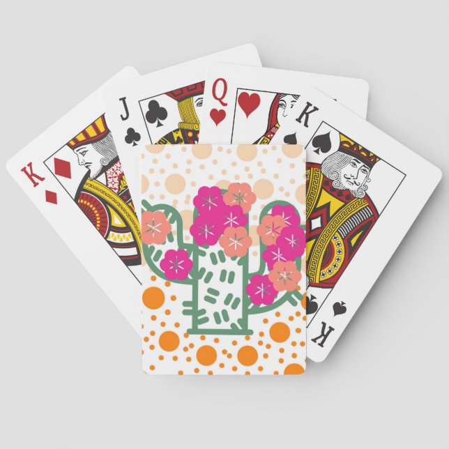 Jeu De Cartes Cactus de printemps (dos)