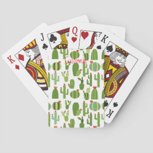 Jeu De Cartes Cactus Plantes à fleur rouge agité Thunder_Cove