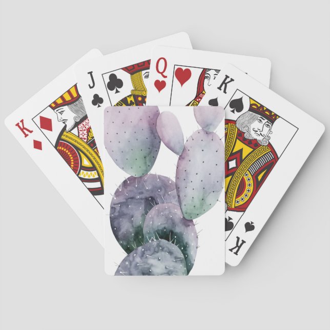 Jeu De Cartes Cactus pourpre (dos)