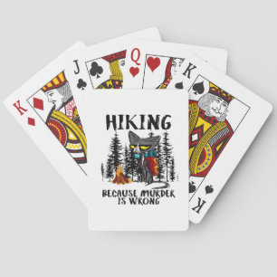 Jeu De Cartes Cadeau Camper Randonnée Parce Que Le Meurtre N'E