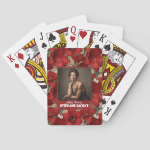 Jeu De Cartes Cadeau d'anniversaire 40 ans Fleur d'Amaryllis