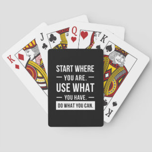Jeu De Cartes Cadeau d'anniversaire Début où vous êtes