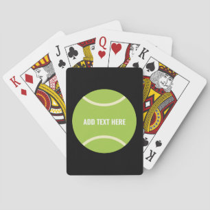 Jeu De Cartes Cadeau de balle de tennis vert moderne
