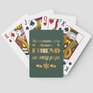 Jeu De Cartes Cadeau de citation d'amitié pour meilleure amie