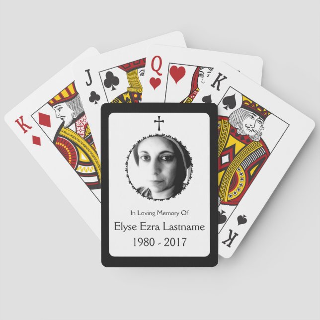 Jeu De Cartes cadeau de croix élégant (dos)