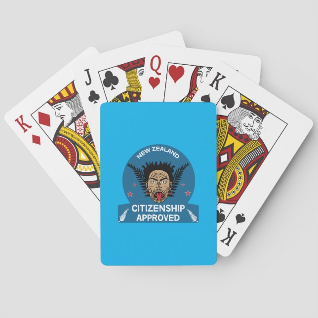 Jeu De Cartes Cadeau de la citoyenneté néo-zélandaise | Nouveau  (dos)