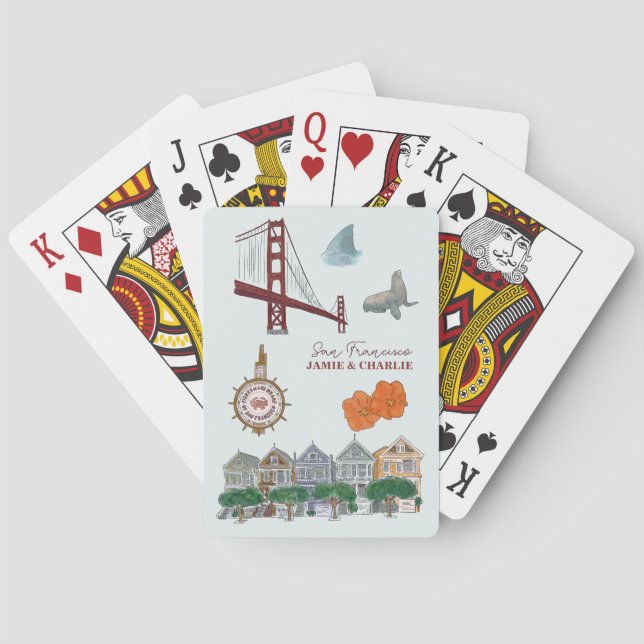 Jeu De Cartes Cadeau de mariage à San Francisco (dos)