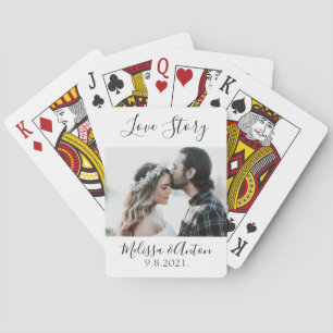 Jeu De Cartes Cadeau de mariage avec photo de couple