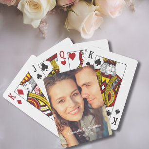 Jeu De Cartes Cadeau de mariage personnalisé avec photo et écrit