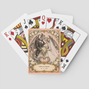 Jeu De Cartes Cadeau de mariage personnalisé Mariée et Marié Gar