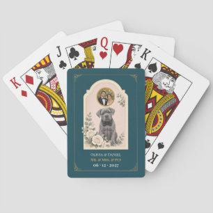 Jeu De Cartes Cadeau de mariage personnalisé Photo Cane Corso