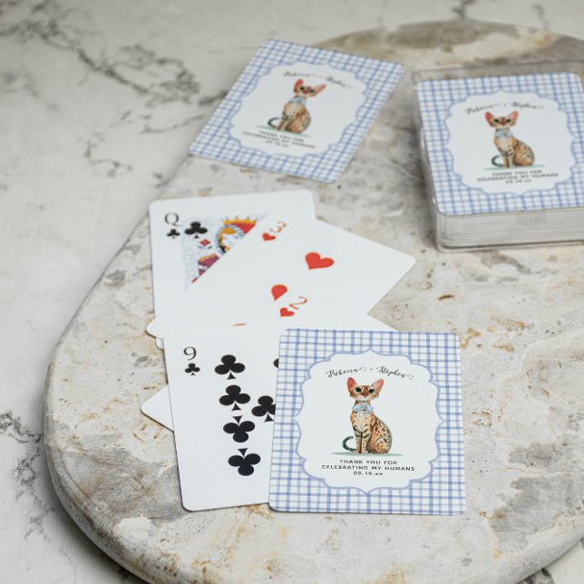 Jeu De Cartes Cadeau de mariage pour chat Bengal (Créateur téléchargé)