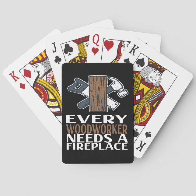 Jeu De Cartes Cadeau de menuisier pour travail du bois (dos)