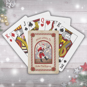Jeu De Cartes Cadeau de Noël Secret Santa éléphant blanc drôle