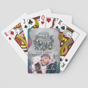 Jeu De Cartes Cadeau de photo de 10e anniversaire de mariage en