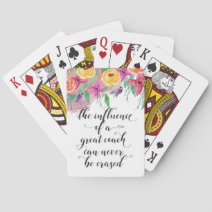 Jeu De Cartes Cadeau de remerciement pour l'entraîneur Cadeau d'
