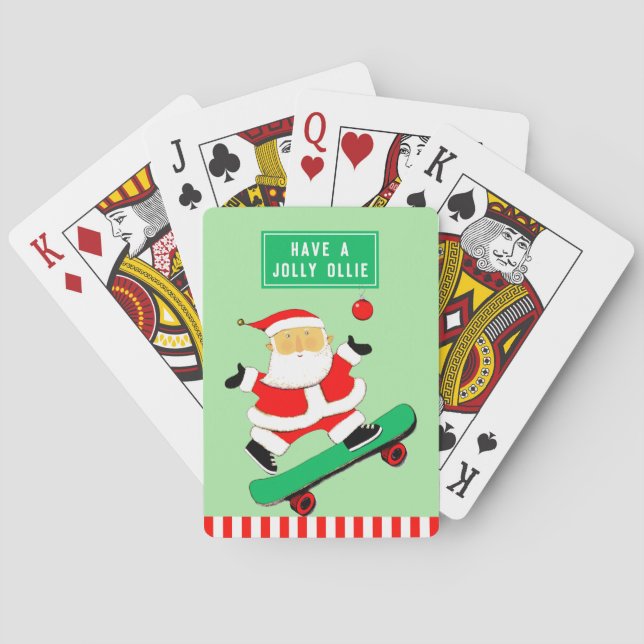 Jeu De Cartes Cadeau de skateboard dans les chaussettes (dos)