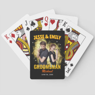 Jeu De Cartes Cadeau de soirée de Bachelor personnalisé avec pho