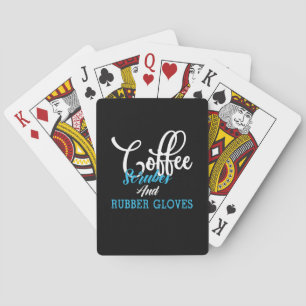 Jeu De Cartes Cadeau d'infirmière   Gommages au café et gants en