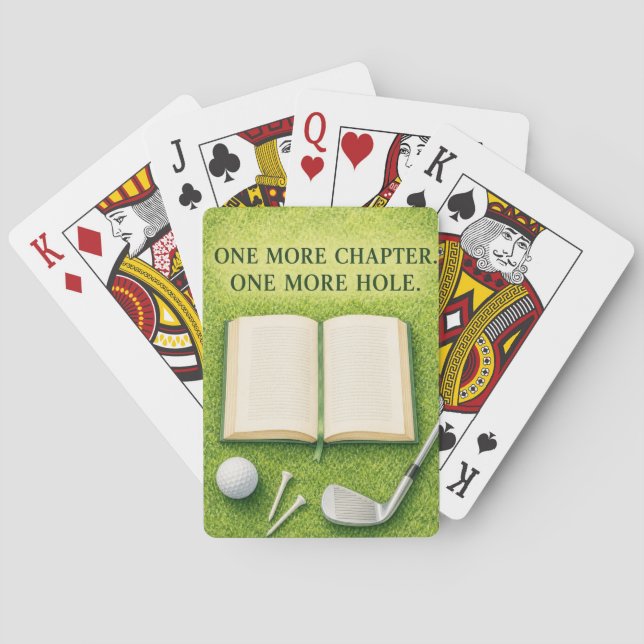 Jeu De Cartes Cadeau drôle de golf pour golfeur (dos)