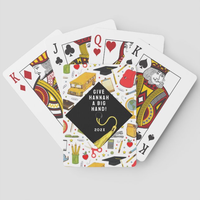 Jeu De Cartes Cadeau drôle de remise des diplômes (dos)