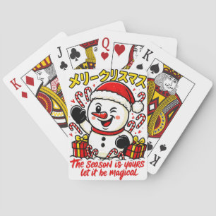 Jeu De Cartes Cadeau féérique de Noël de bonbon de Noël magique