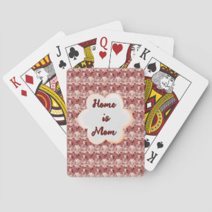 Jeu De Cartes Cadeau floral personnalisé et sur mesure pour la f