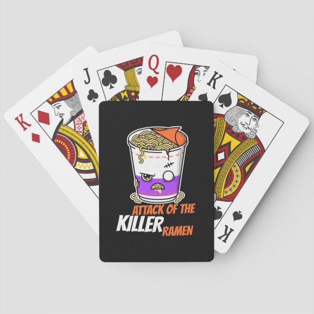 Jeu De Cartes Cadeau Halloween | Attaque Du Ramen (dos)