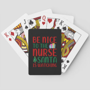 Jeu De Cartes Cadeau Infirmière Soyez Ravi D'Infirmier Père Noël